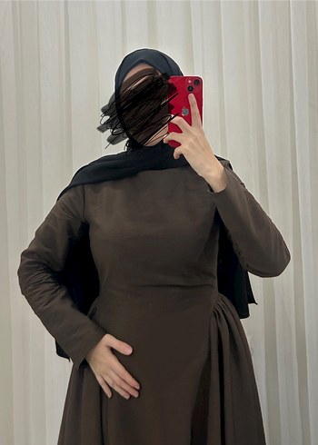 Modaala kahverengi elbise - Görsel 3