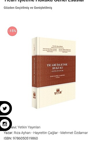 TİCARİ İŞLETME HUKUKU