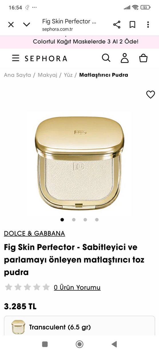 Dolce & Gabbana Fig Skin Perfector Pudra - Görsel 2