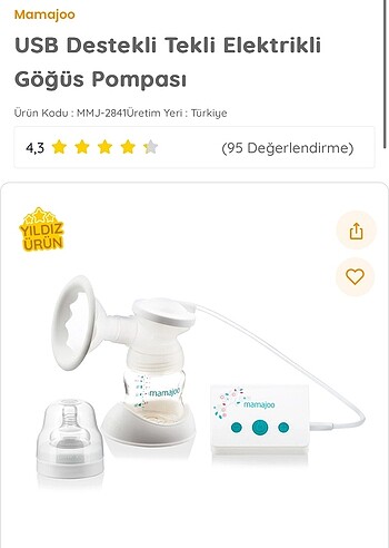 USB Destekli Tekli Elektrikli Göğüs Pompası - süt sağ a makinesi