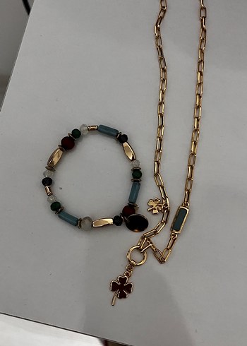 Çelik bileklik zincir ve kolye bileklik - Görsel 4