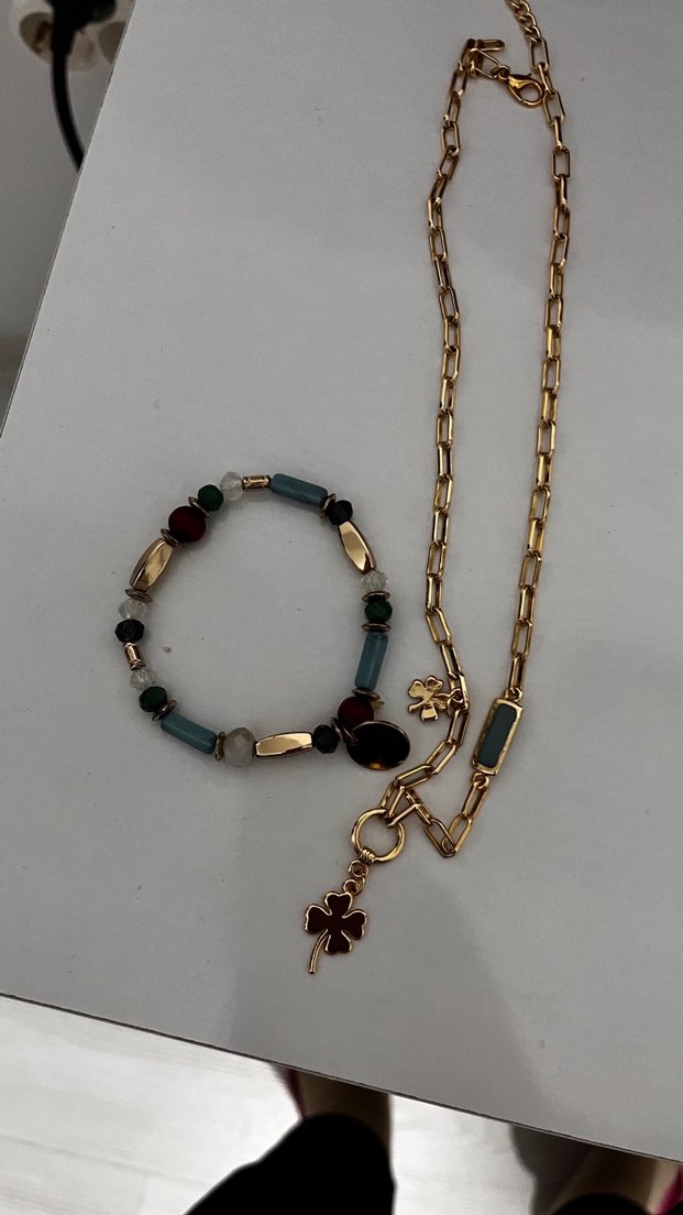 Çelik bileklik zincir ve kolye bileklik - Görsel 4