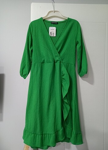 s Beden yeşil Renk Günlük elbise