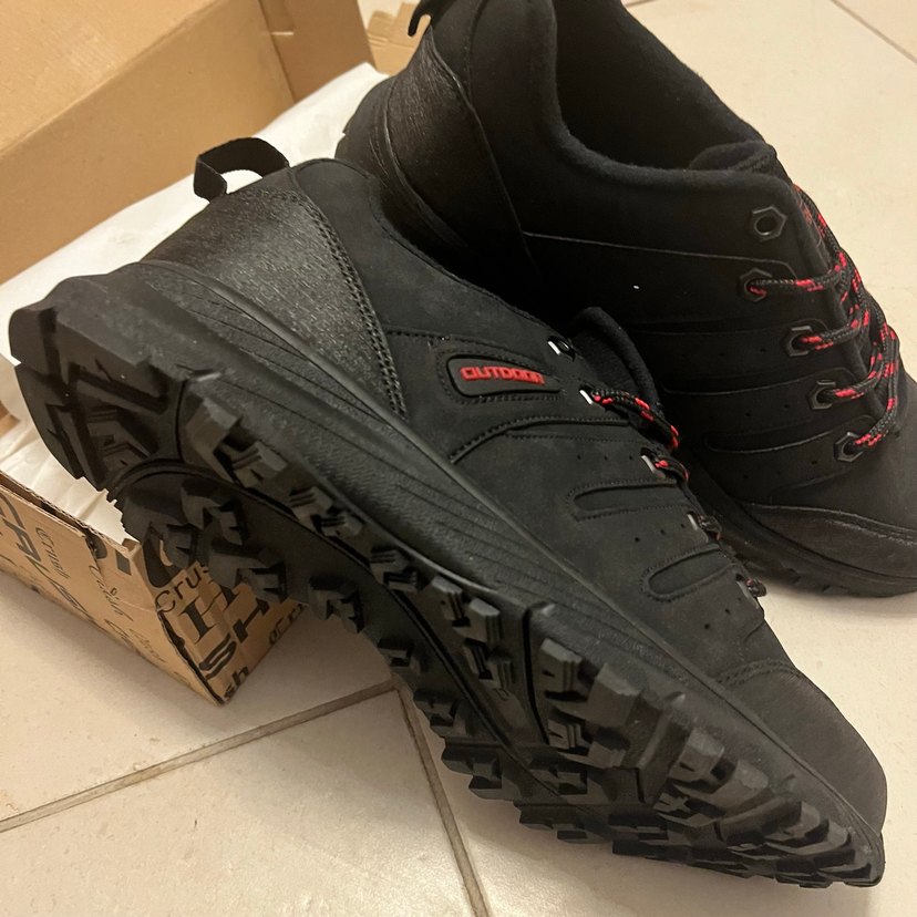 Siyah Bağcıklı Erkek Outdoor Ayakkabı - Görsel 3