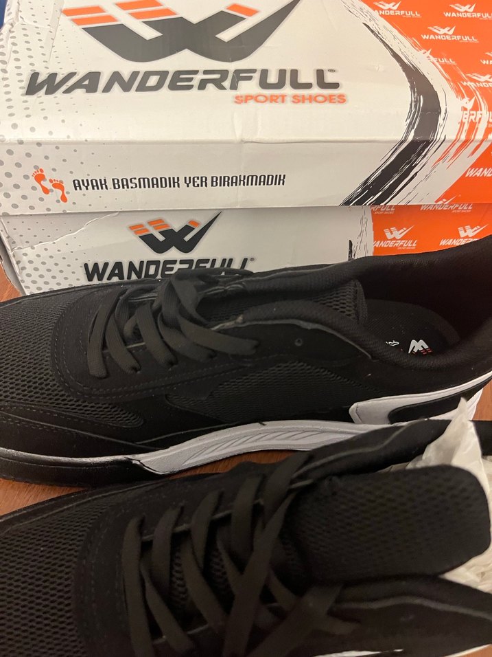 Siyah Bağcıklı  Spor Ayakkabı - Görsel 3