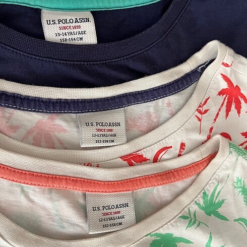 U.S Polo Assn. Us polo tshirtler 3u bir arada