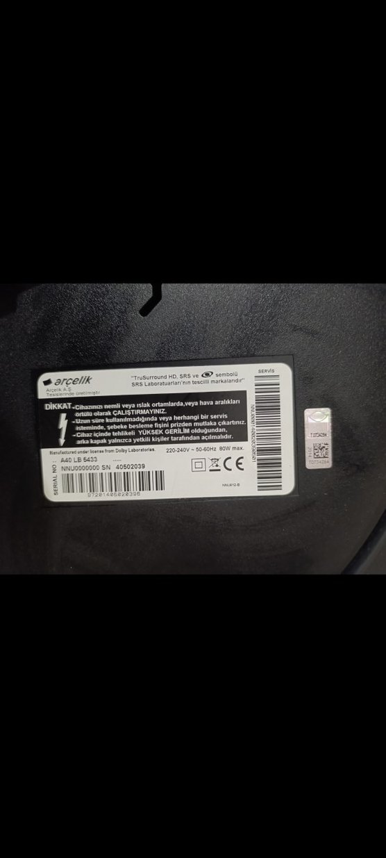 Arçelik tv A40 LB 5433 - Görsel 5