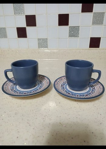 kahve fincanı seramik 2 kişilik - Görsel 2