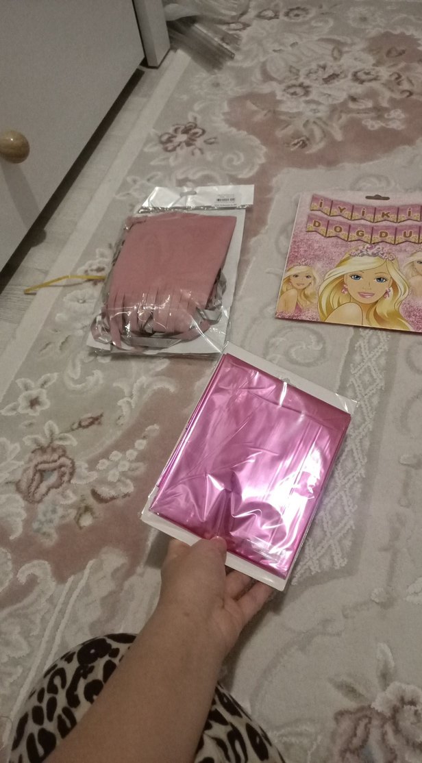 Barbie Temalı Pembe Parti Süsü Seti - Görsel 2