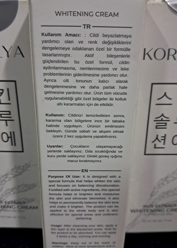 Korelya Beyazlatıcı Krem - Açık Ton - Görsel 2