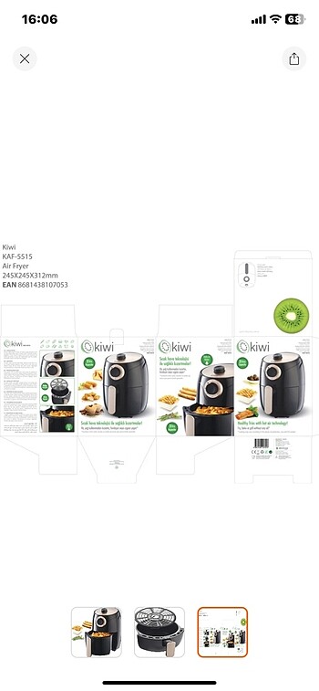 Kiwi Kiwi airfryer