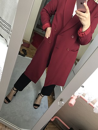 Diğer Bordo blazer ceket