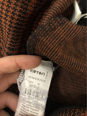 xl Beden kahverengi Renk Koton pantolon