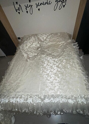 Çift kişilik çeyizlik GELİNLİK YATAK ÖRTÜSÜ - Görsel 7