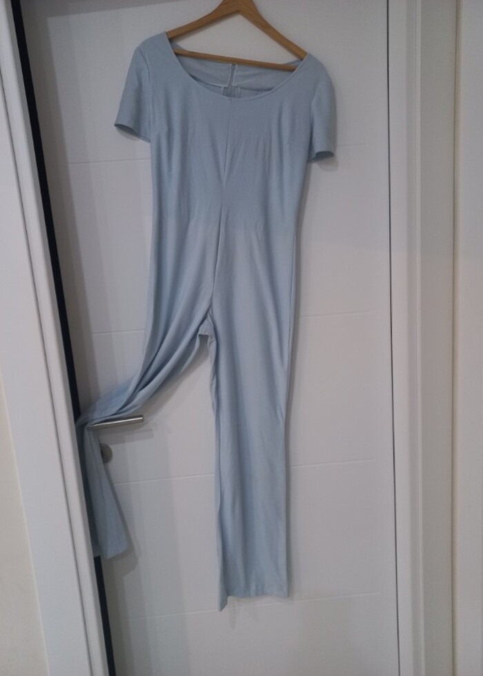 Mavi, özel dikim tulum.  - Görsel 4