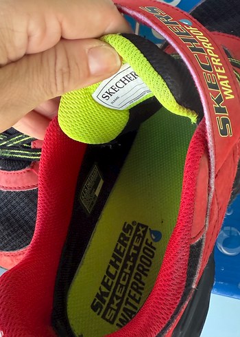 36 Beden kırmızı Renk Skechers Kırmızı Su Geçirmez Erkek Çocuk Spor Ayakkabı