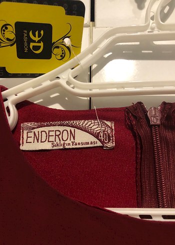 Bordo Uzun Kollu Salaş Kadın Elbise - Görsel 5