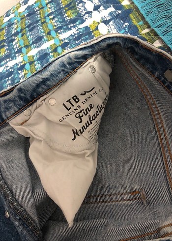 Gri-Mavi Bağlamalı Denim Kadın Jean - Görsel 3