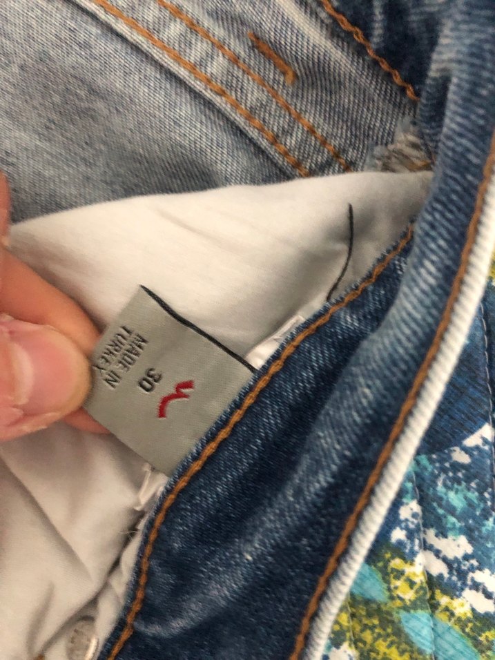 Gri-Mavi Bağlamalı Denim Kadın Jean - Görsel 4