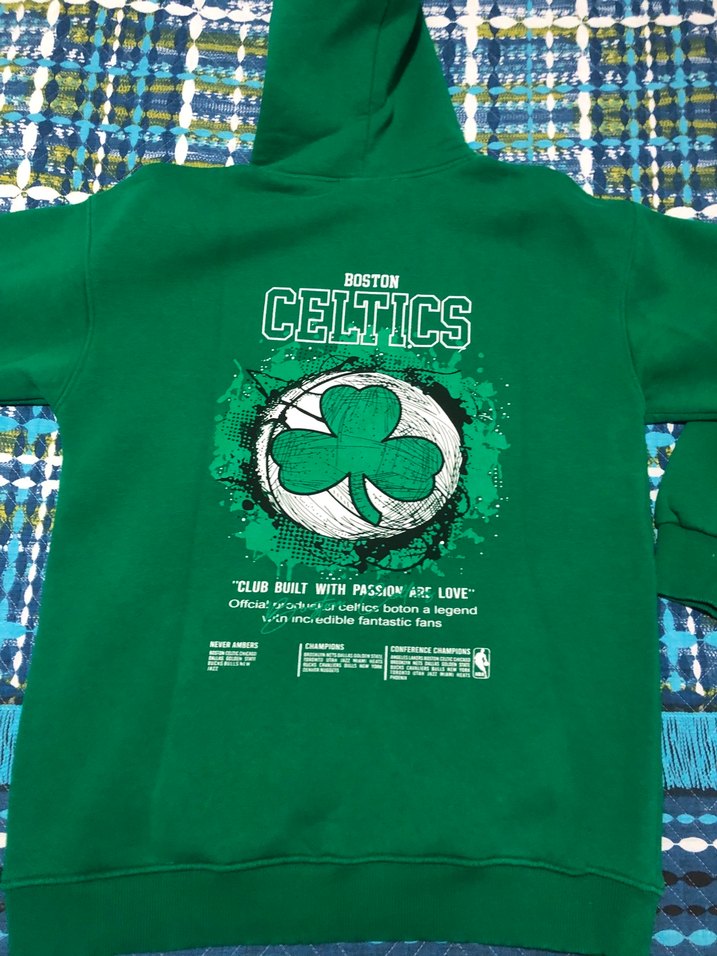 Yeşil Kapüşonlu Baskılı Erkek Sweatshirt - Görsel 5