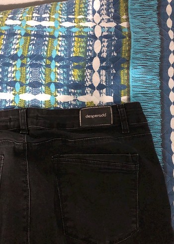 Siyah, Kuşaklı, Regular Fit Kadın Kot Pantolon - Görsel 4