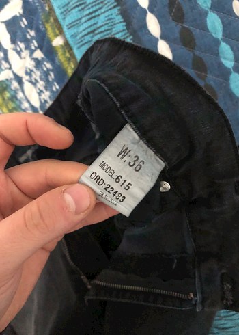 Siyah, Kuşaklı, Regular Fit Kadın Kot Pantolon - Görsel 5