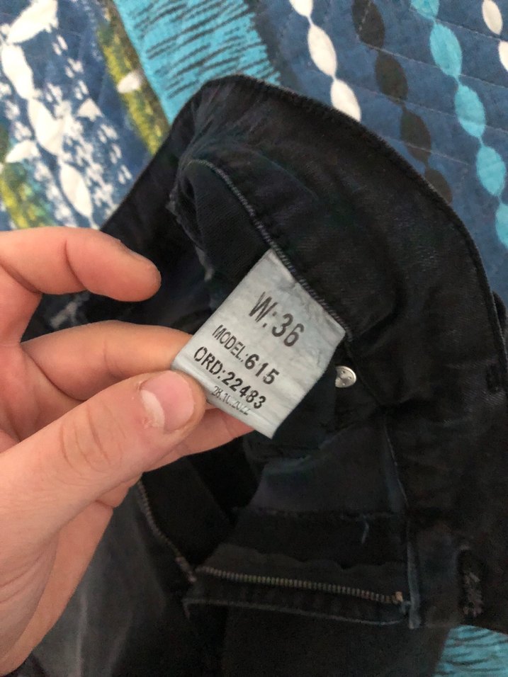 Siyah, Kuşaklı, Regular Fit Kadın Kot Pantolon - Görsel 5