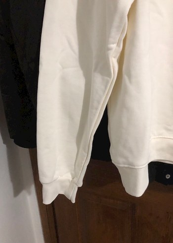 Beyaz Kadın Uzun Kollu Sweatshirt - Görsel 5