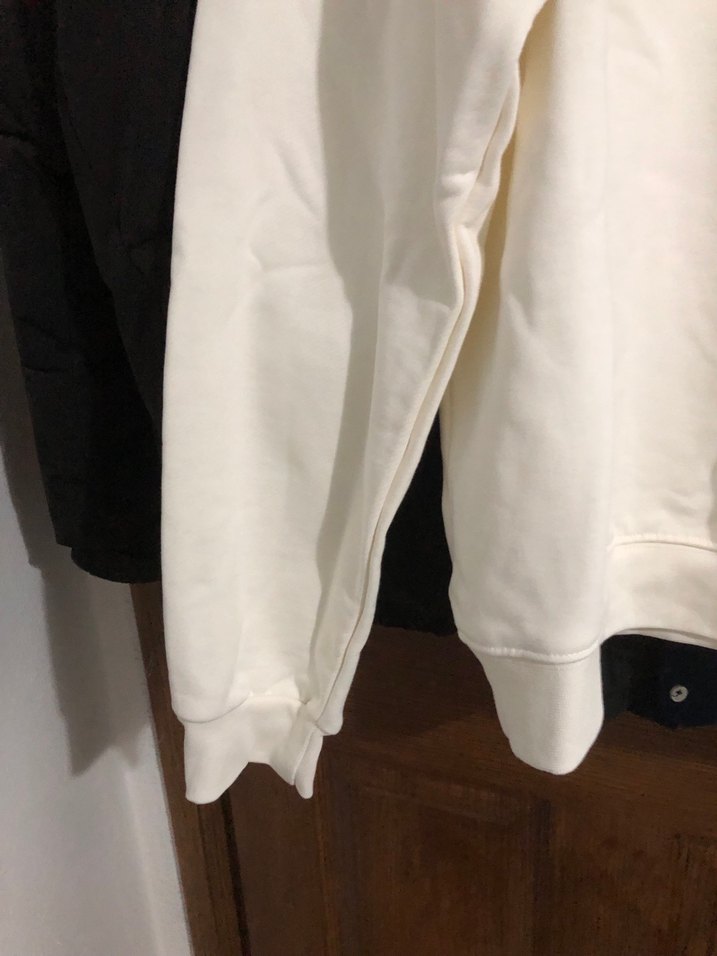 Beyaz Kadın Uzun Kollu Sweatshirt - Görsel 5