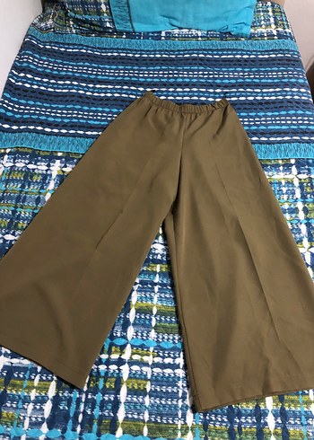 Kadın Kahverengi Bol Kesim Kumaş Pantolon - Görsel 2