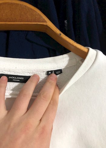 Jack&Jones Beyaz Baskılı Erkek Sweatshirt - Görsel 5