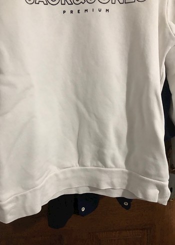 Jack&Jones Beyaz Baskılı Erkek Sweatshirt - Görsel 4