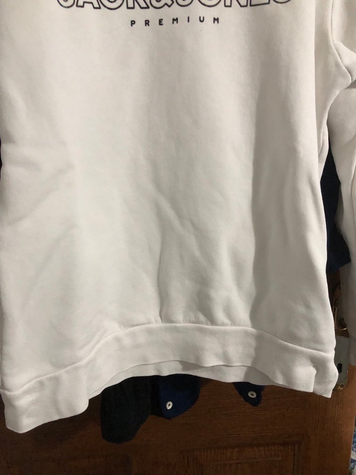 Jack&Jones Beyaz Baskılı Erkek Sweatshirt - Görsel 4