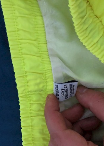 Sarı Erkek Kolsuz Deniz Şortu - Görsel 5