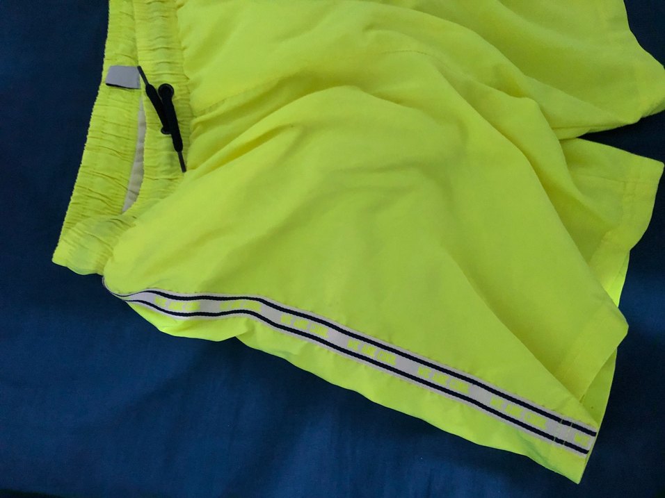 Sarı Erkek Kolsuz Deniz Şortu - Görsel 4