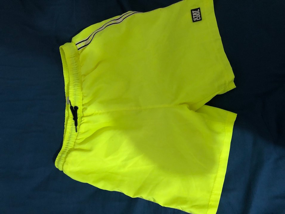 Sarı Erkek Kolsuz Deniz Şortu - Görsel 2