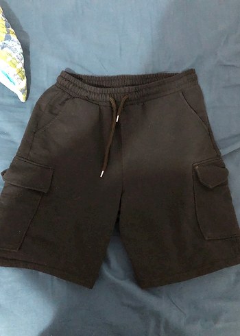 30 Beden Siyah Rahat Kesim Erkek Mini Şort