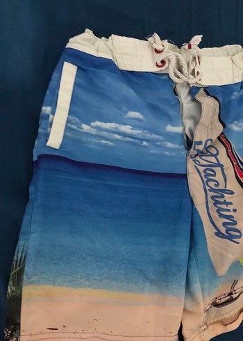 Erkek Çocuk Renkli Baskılı Şort Mayo - Görsel 4