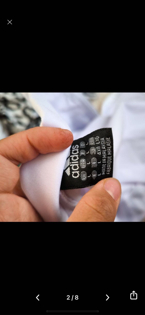 Beyaz Fermuarlı Adidas Uzun Kollu Ceket - Görsel 3