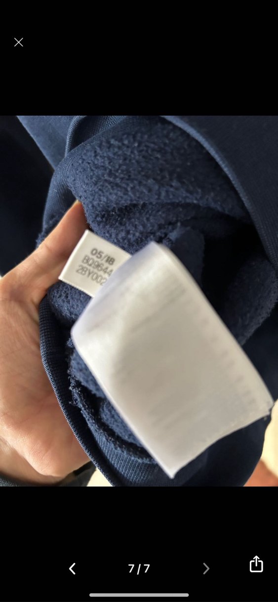 Erkek Mavi Kapüşonsuz Gri Baskılı Sweatshirt - Görsel 2