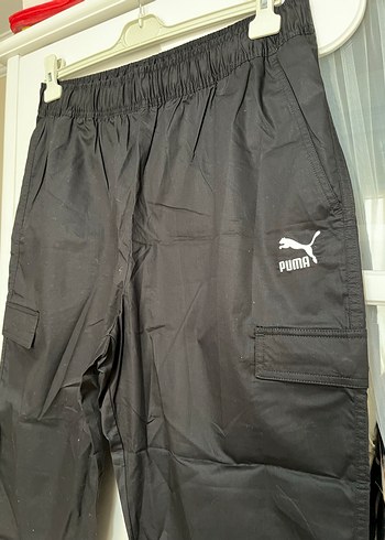 Puma marka alt eşofman, pantolon. L beden ve siyah renk. - Görsel 3