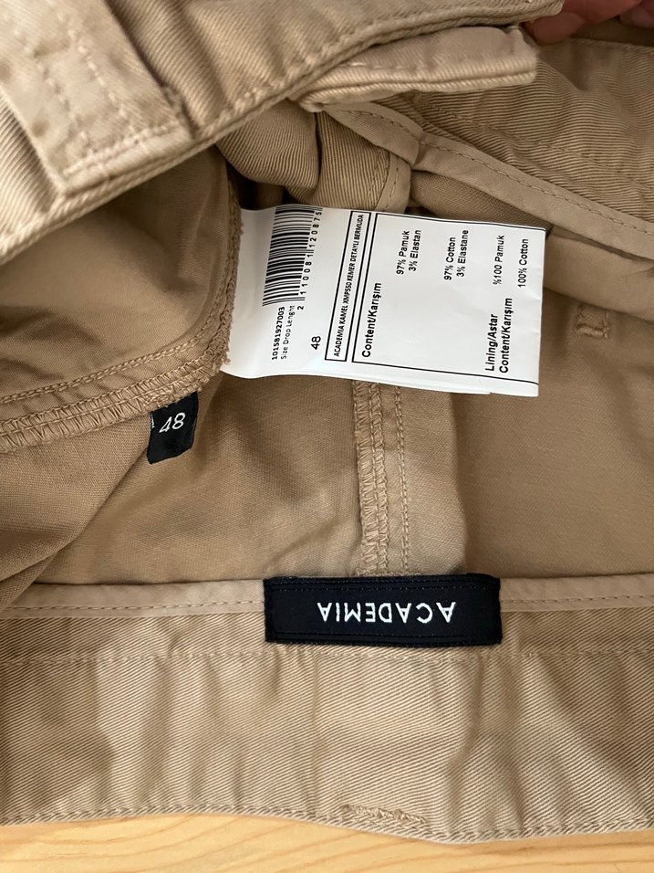 Acadremia marka bermuda Şort. 48 beden. Rengi kamel. - Görsel 4