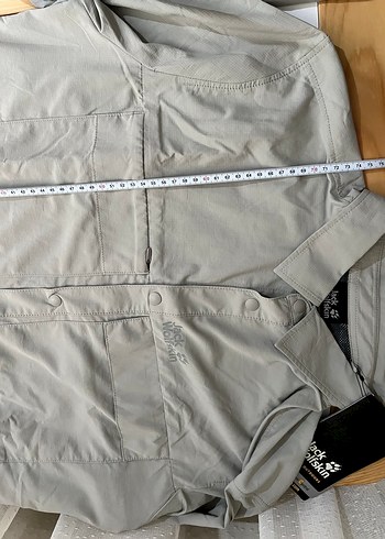 Jack Wolfskin marka outdoor gömlek. M beden ve gri renk. - Görsel 8