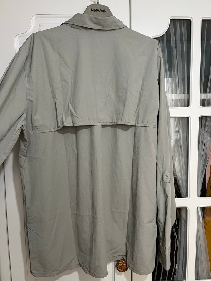 Jack Wolfskin marka outdoor gömlek. M beden ve gri renk. - Görsel 4