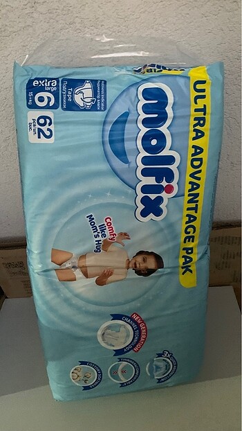Molfix molfix 6 no numara bebek bezi 91 adet