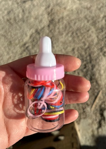 Çok Renkli Lastikli Çocuk Saç Tokaları - Görsel 2