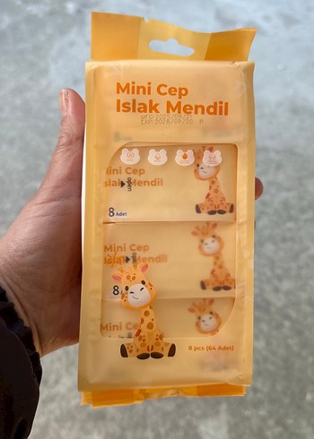 Mini Cep Islak Mendil 64 Adet Pembe - Görsel 2
