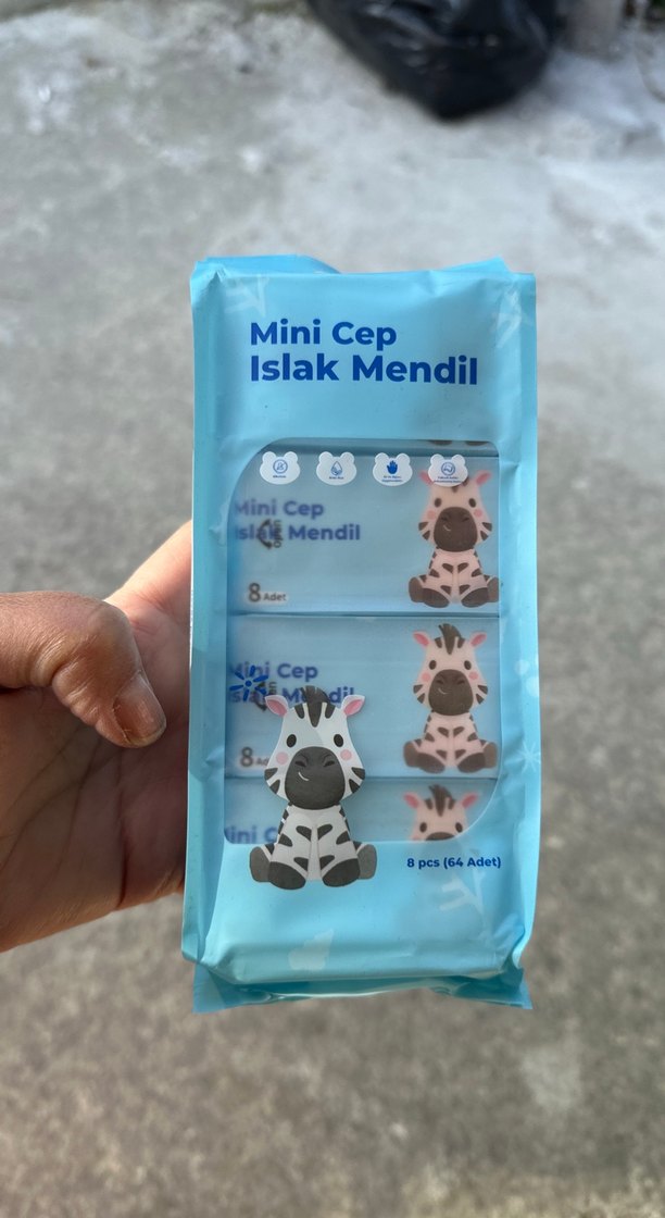 Mini Cep Islak Mendil 64 Adet Pembe - Görsel 3