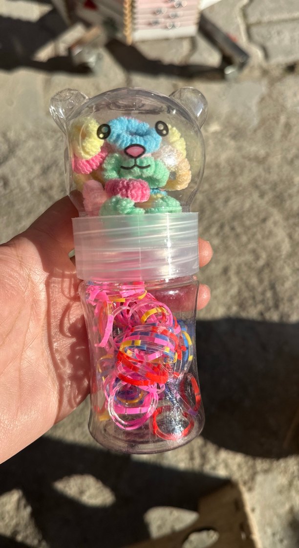 Çok Renkli Lastikli Çocuk Saç Tokaları - Görsel 2