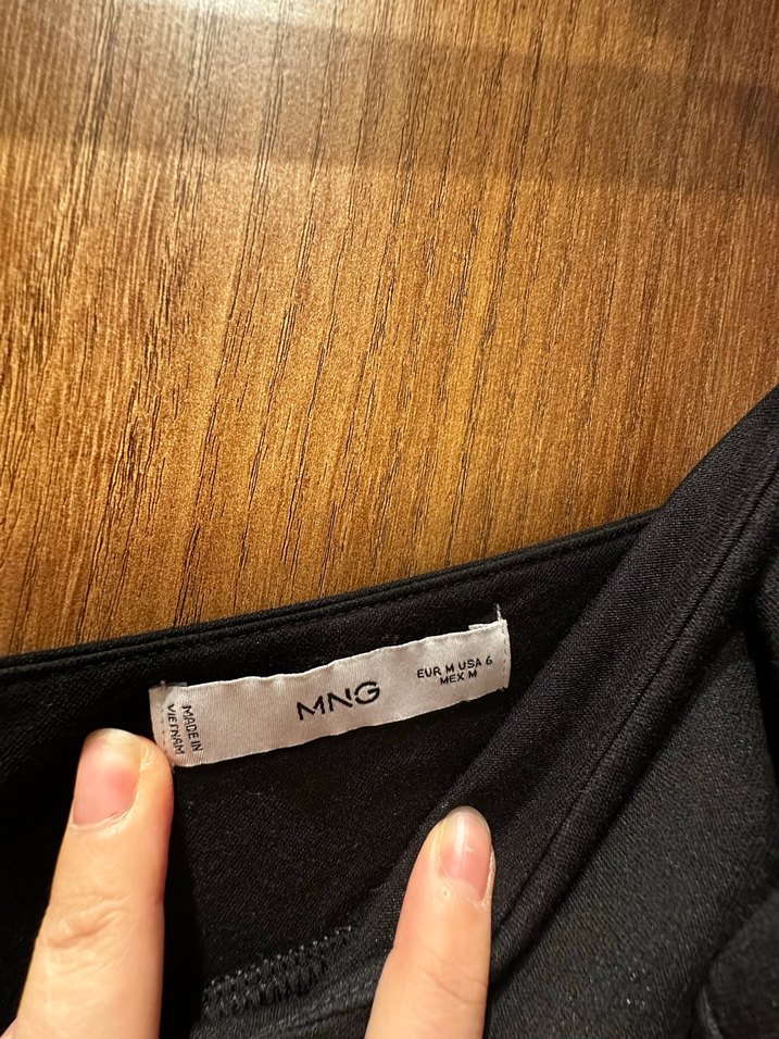 Siyah V Yakalı bağlamalı Midi Elbise - Görsel 3